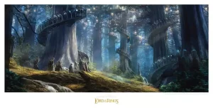 Stampa d'Arte Il Signore degli Anelli - Lothlorien 59 x 30 cm