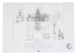 Stampa Artistica Lord of the Rings: Le Scuderie di Edoras - Weta Workshop