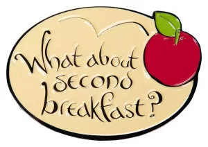 Lord of the Rings Magnet 'What About Second Breakfast?' (Smaltato) 7 cm