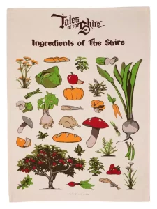 Asciugamano da Cucina Il Signore degli Anelli - Ingredienti della Contea (Tales of the Shire (2025)) – 69 cm