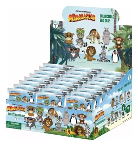 Madagascar: Display di 24 Clip per Borsa in PVC 3D - Serie 1