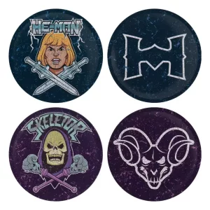 Masters of the Universe: Set di 4 Sottobicchieri in Metallo
