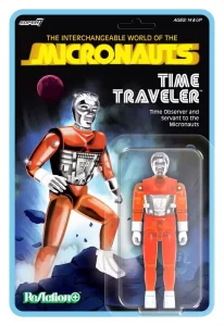 Action Figure Micronauts ReAction+ Time Traveler (Arancione Trasparente)
