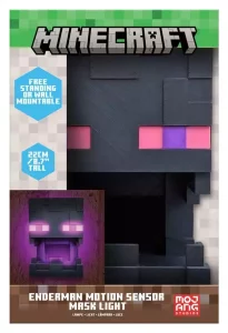Maschera Luminosa Enderman Minecraft con Sensore di Movimento – 25 cm