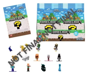 Minecraft Nano Metalfigs Mini Figure Blind Pack Display (24)