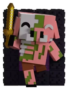 Minecraft: Action Figure Piglin Zombificato in Vinile - 13 cm