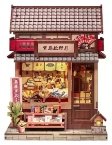 Kit di Costruzione Modello Casa Tsukino Eogi-dou - 19 x 14 cm