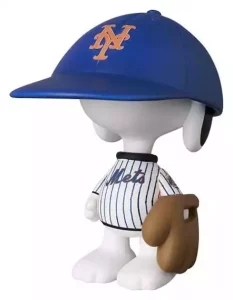 MLB × Peanuts: Action Figure Snoopy New York Mets - 7 cm