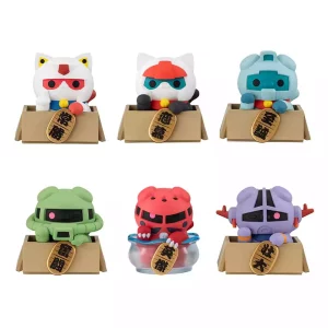Mobile Suit Gundam: Mega Cat Project - Set di 6 Figure Trading Blind Box (con omaggio)