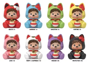 Monchhichi Rokimoto - Gatto Lucky Cup of Fun Serie (10 cm) – Blind Box Display (6)