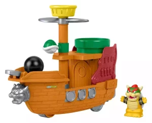 Playset Little People My Mario: Dirigibile di Bowser
