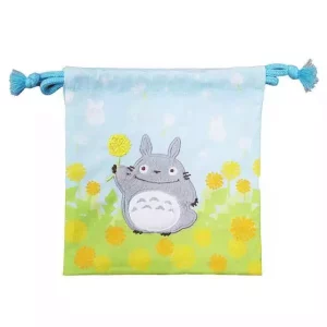 Borsa per Biancheria Totoro con Fiori - 20 x 19 cm