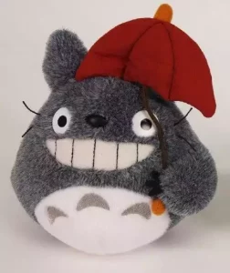Peluche Totoro con Ombrello Rosso - 15 cm