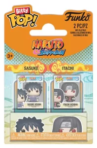 Naruto Bitty POP! Vinyl Figures - Confezione Doppia Sasuke & Itachi – 2 cm