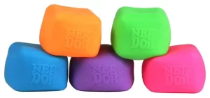 NeeDoh Squeeze Ball Nice Cube Glow (Fluorescente) - Confezione da 12