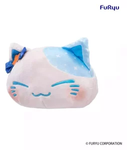Peluche Gatto Nemuneko Grande Blu da 35 cm