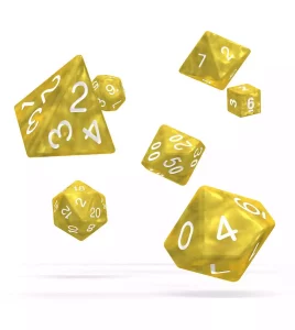 Set di Dadi RPG Oakie Doakie Marble - Giallo (7)