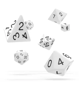 Set Dadi RPG Oakie Doakie - Bianco (7)