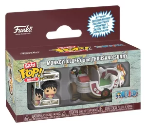 One Piece Bitty POP! Ride: Thousand Sunny con Luffy - Action Figure da Collezione 2,5 cm