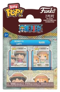One Piece Bitty POP! 2 confezione: Monkey D. Luffy & Nami - 2 cm