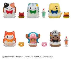 One Piece Mini Figure NyanPieceNyan! Diner! 3 cm - Display (6)