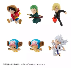 One Piece Tobimas Mini Figure 5 cm Blind Box Display (6) - Confezione Ripetuta