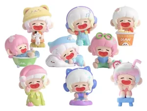 Figure Trading Collezionabili Lazy Home Diary - Confezione da 8 (9 cm)