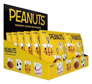 Peanuts Super Duper Plush Keychain - Display (12) Wave 1A