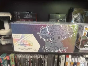 Protettori PET 2 Pezzi per Pokémon Prismatic Evolutions Super Collection Box - 38 x 18 cm