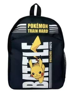 Zaino Pokémon Allenamento Duro Nero