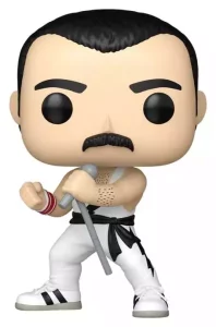 Queen POP! Rocks: Freddie Mercury (canottiera bianca) - Action Figure 9 cm