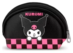 Portafoglio Sanrio Kuromi Scacchi Multicolore