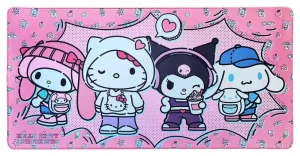Tappetino Mouse XXL Hello Kitty & Friends Festa Rosa Nero