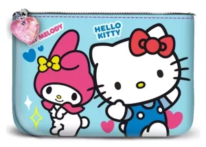 Portamonete Hello Kitty Friendship Blu - Sanrio Small Square