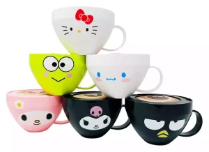 Sanrio Squishy Figures Hello Kitty Cappuccino Display (8)