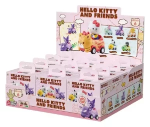 Sanrio Zoom Hero Veicoli Pullback con Figure Hello Kitty e Amici - Display Blind Box (12)
