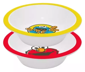 Set di 2 Ciotole Cereali Sesame Street Vintage per Bambini - 300ml