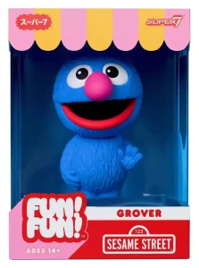 Sesame Street Fun! Fun! Grover - Action Figure Morbida in Vinile, 18 cm