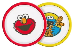 Set di Piatti Vintage Sesame Street - Confezione Doppio