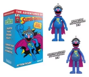 Action Figure ReAction Super Grover - Sesame Street (con Chase)