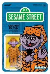 Action Figure Sesame Street ReAction Serie 06: Conte Von Count (PJs) - 10 cm