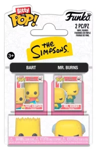 Simpsons Bitty POP! Vinyl Figures - Homer & Mr. Burns da 2 cm (Doppio Pack)