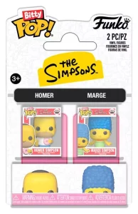 Simpsons Bitty POP! Vinyl Figures - Homer & Marge - Confezione da 2 (2 cm)