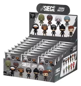 Display 24 Bag Clips "Six Siege" in PVC 3D – Monogram