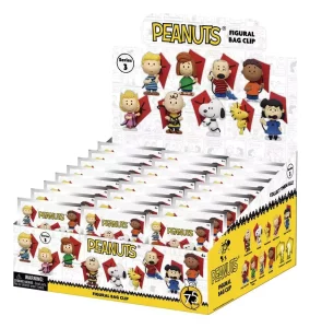 Snoopy: Display 24 Portachiavi Ceco in PVC 3D - Blind Bag