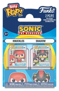 Sonic Bitty POP! Vinyl Figure – Confezione Doppia Knuckles & Shadow (2 cm)