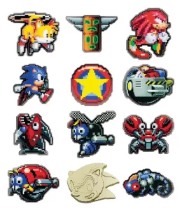 Sonic The Hedgehog - Confezione Display Mystery Pin Badges (12)