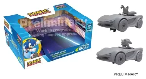 Sonic the Hedgehog: Macchinine Pull & Speed Sonic Racing CrossWorlds - Confezione Doppia