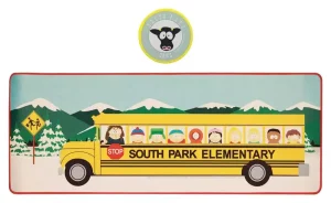 South Park: Set Tappetino Scrivania e Sottobicchieri Autobus Elementari
