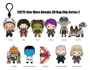 Star Wars Ahsoka: Display con 24 Clip per Borsa in PVC 3D - Blind Bag